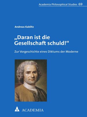 cover image of "Daran ist die Gesellschaft schuld!"